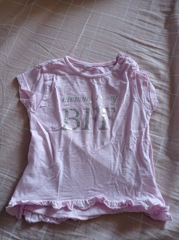 Tee shirt message 1 ans