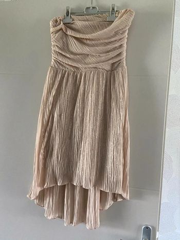 Robe bustier voilage et paillette