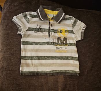 Polo blanc à rayures DISNEY