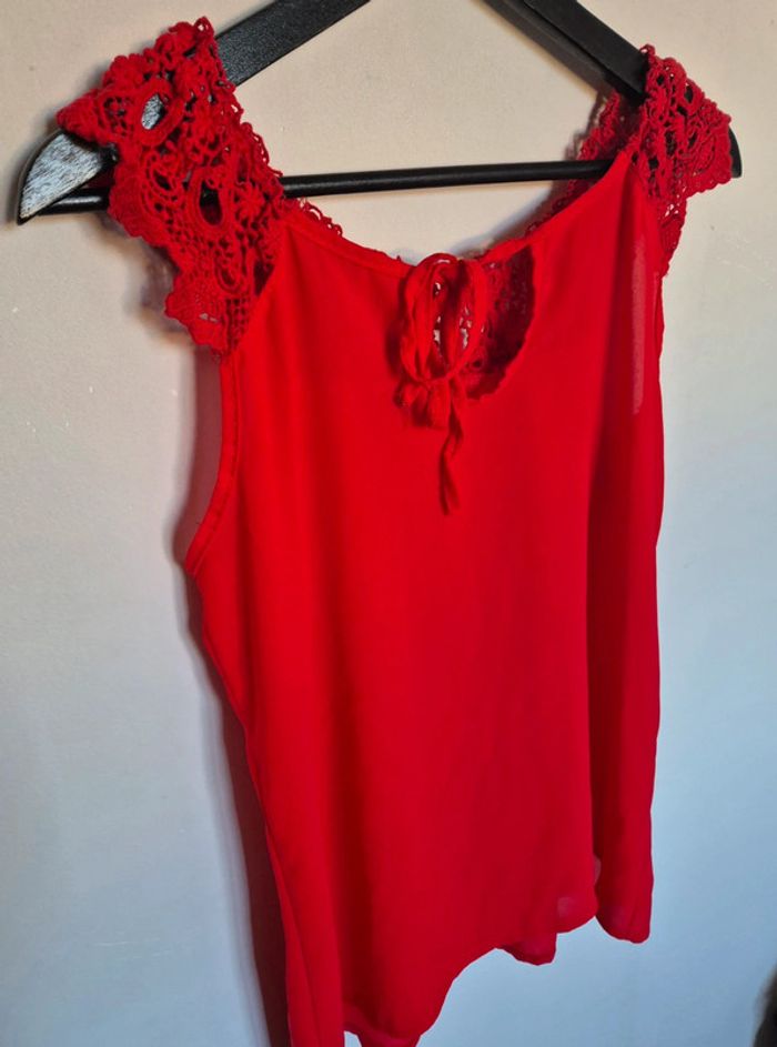 Blouse rouge taille 38 - photo numéro 5