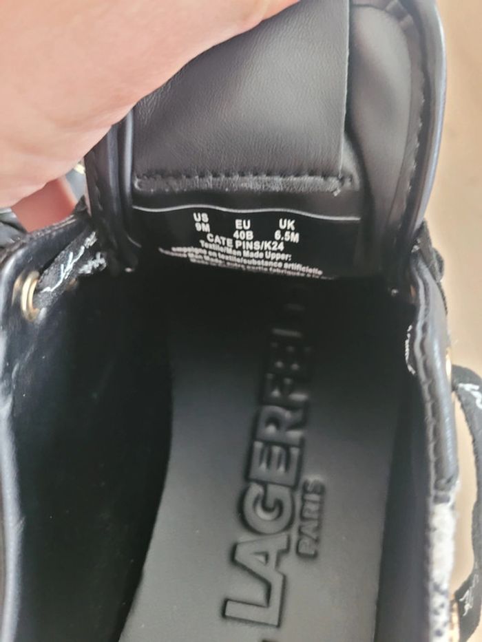 Baskets en toile Karl Lagerfeld modèle "Boucle pins sneaker" - photo numéro 5