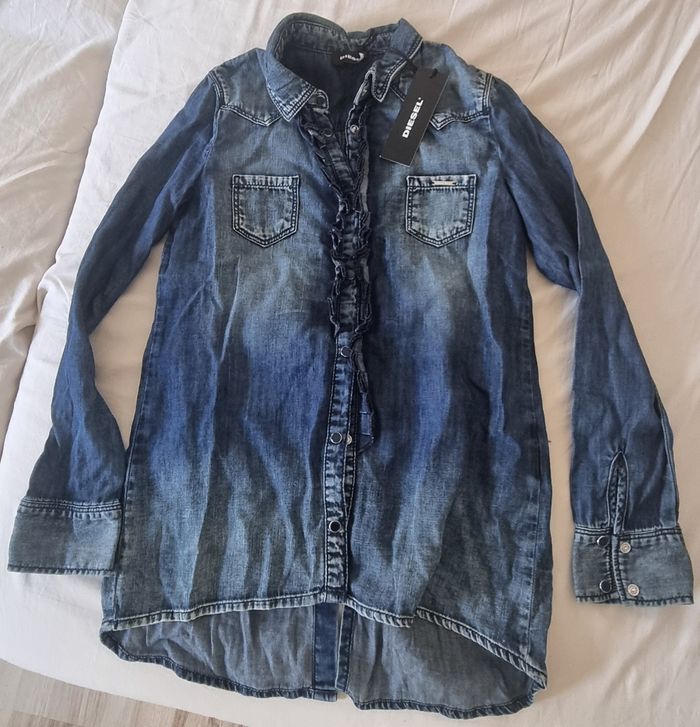 Chemise diesel jean 10 ans - photo numéro 4