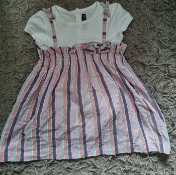 Robe à rayures 24mois 86cm