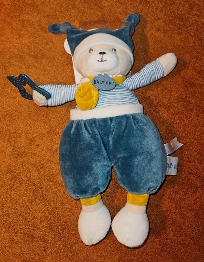 Polochon babynat 30 cm neuf - doudou peluche
