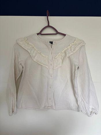 Blouse, fille, écrue Kiabi, 10 ans