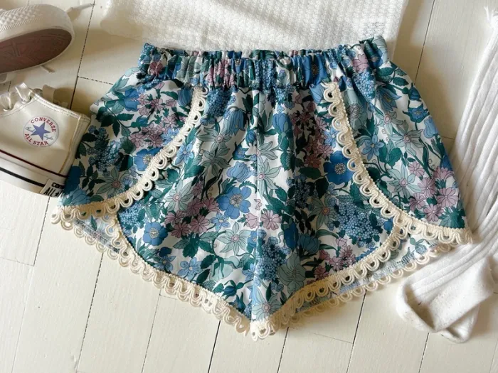 Ensemble créatrice liberty short et noeud 8 ans - photo numéro 3