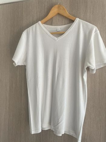 T-shirt basique MC blanc XL