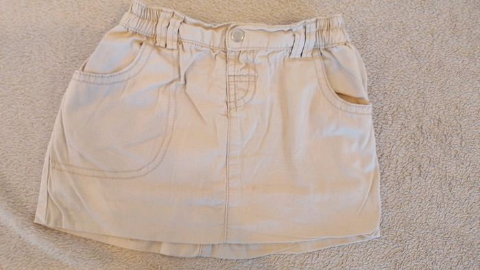 Jupe beige doublé 18 mois influx