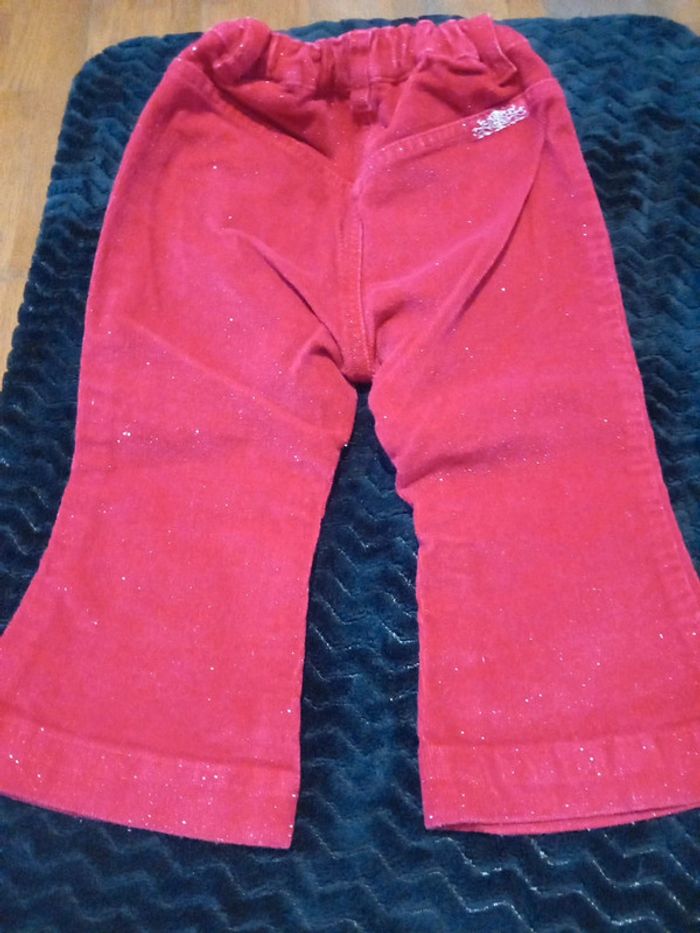 Pantalon taille 12/18mois 86cm h&m paillette - photo numéro 4