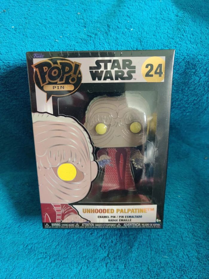 Funko Pop Pin 24 Star wars Unhooded Palpatine