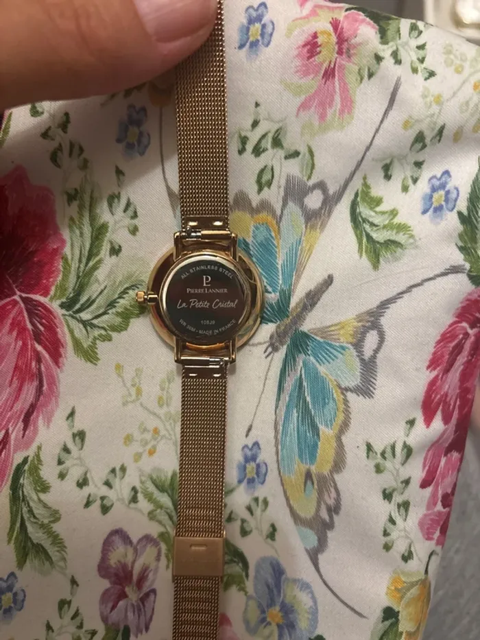 Montre Pierre lannier doré rose - photo numéro 4