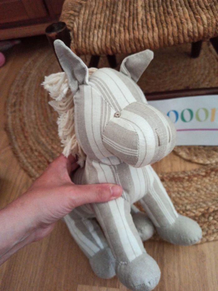 Peluche cheval Lin coton BE - photo numéro 6
