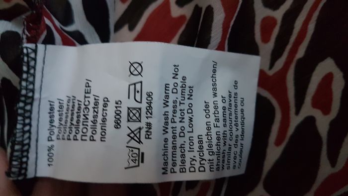 Tunique fluide femme 52 noire et rouge BPC Sélection - photo numéro 4