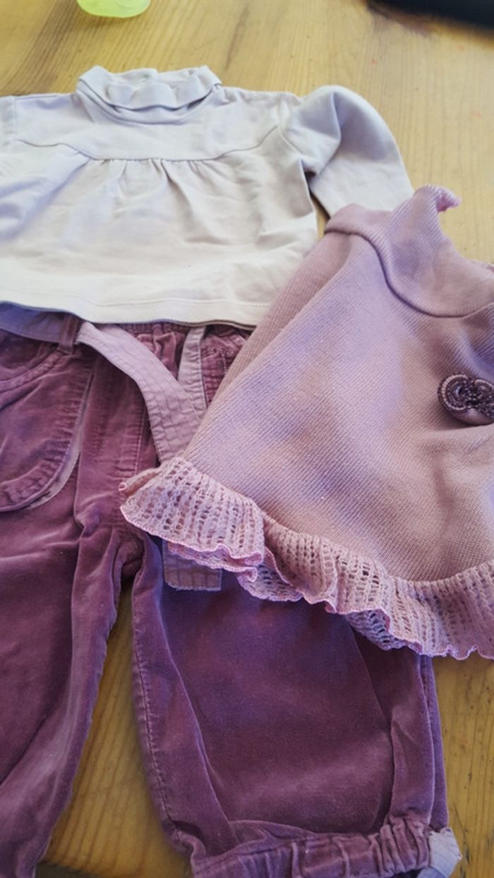 Ensemble 3 pieces poncho