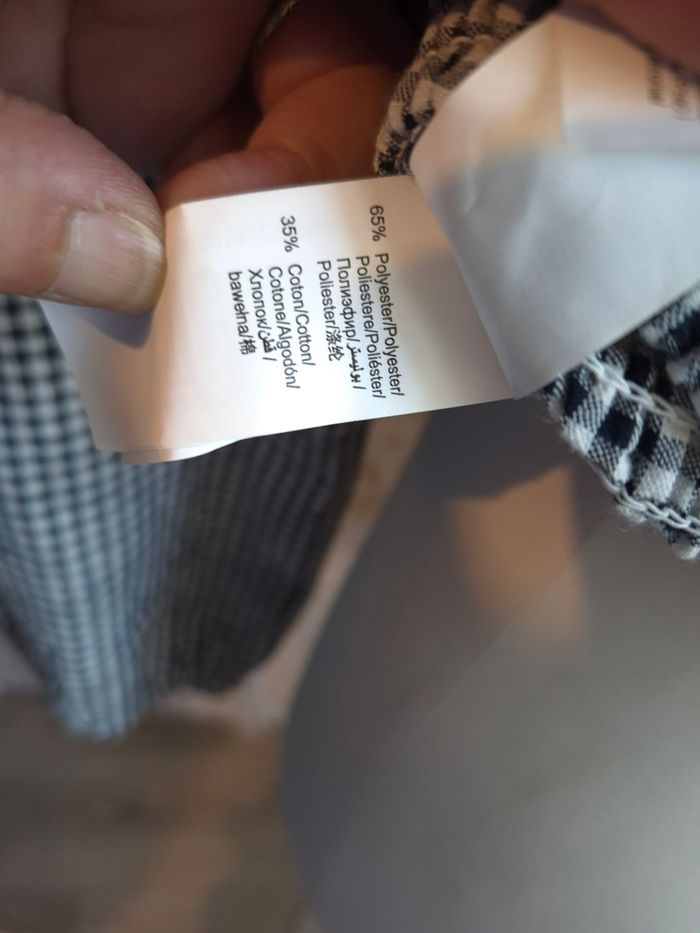 🖤 joli top Gingham à manches bouffantes BZB femme TL / 40 🖤 - photo numéro 9