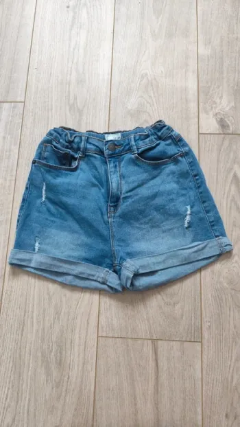 Short en jeans