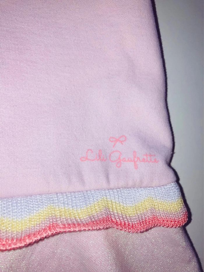 Robe lili gaufrette rose / paillette / arc en ciel 2 ans - photo numéro 7