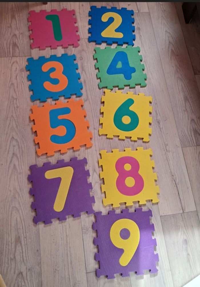 20 Dalles mousse chiffre puzzle - photo numéro 2