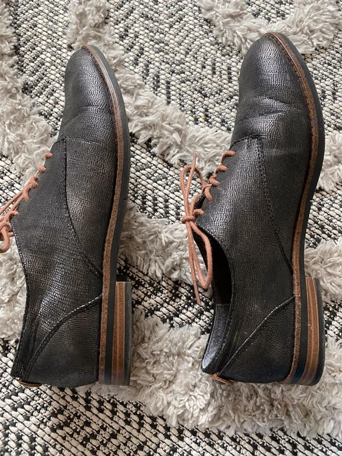 Chaussures noires Gemo Casual - photo numéro 3
