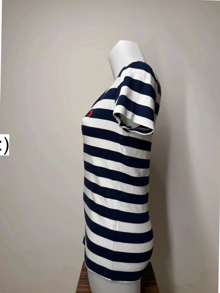 T-shirt femme Ralph Lauren Sport taille L col V - photo numéro 4