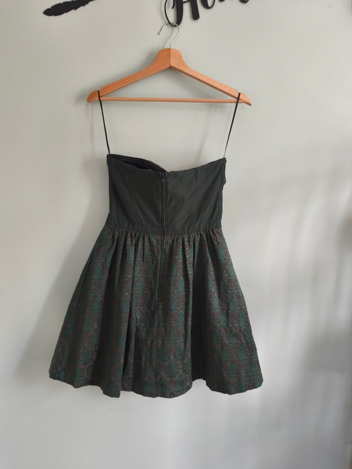Robe bustier verte Naf Naf taille 38 - photo numéro 2