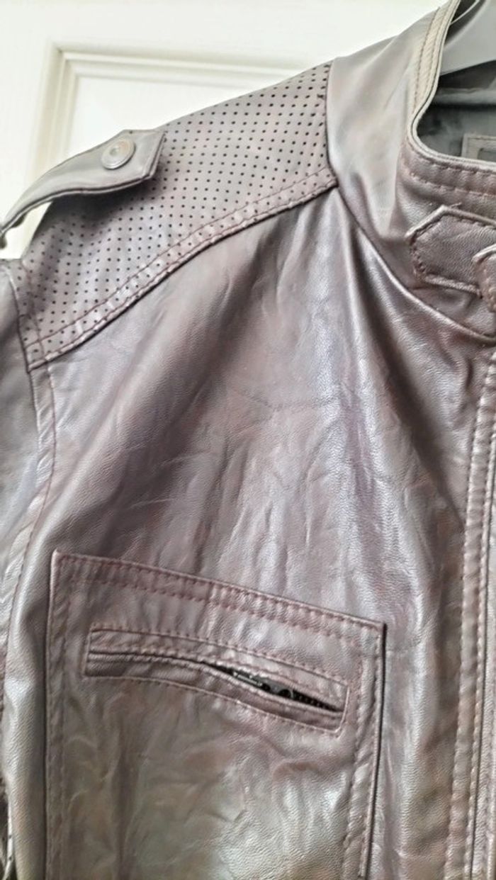 Veste simili cuir T L - photo numéro 4