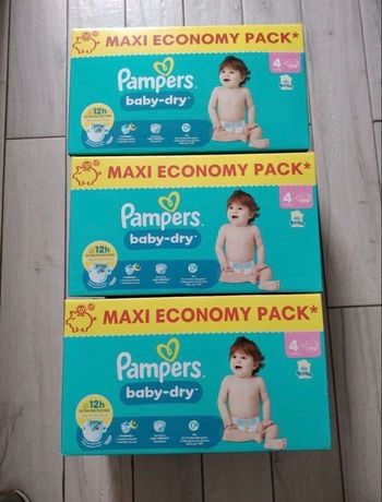 3 cartons Pampers taille 4