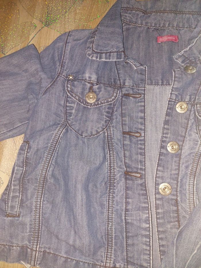 Veste en jean fille 150 cm - photo numéro 4