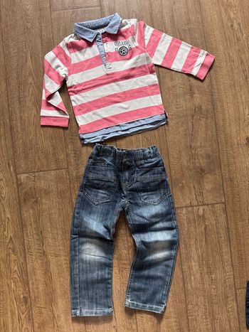 Jeans et haut Okaidi 5 ans
