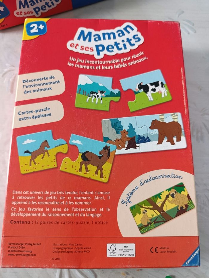 Lot de 2 jeux qui mange quoi ? Et maman et ses petits Ravensburger - photo numéro 5