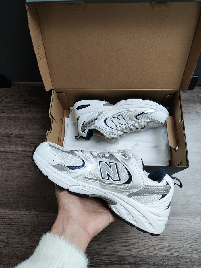 Originais New Balance 530 White Silver Navy Taille 45 - photo numéro 3