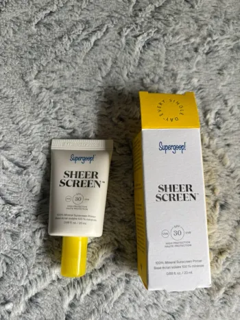 supergoop sheer screen 20 ml base écran solaire