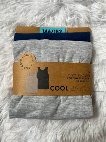 Lot de 2 maillots de corps 146/152 cm