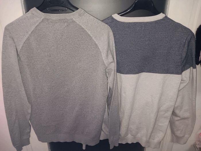 Deux pulls taille m Jules gris et bleu, style casual moderne - photo numéro 2