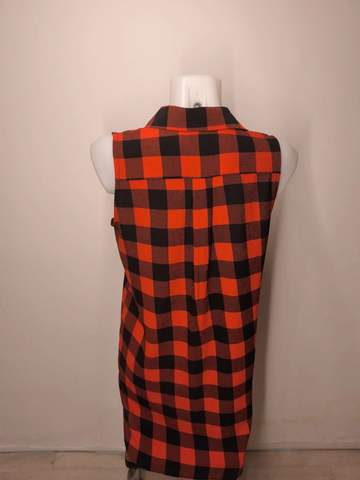 Blouse Zebra Femme Taille S damier rouge-noir - photo numéro 2
