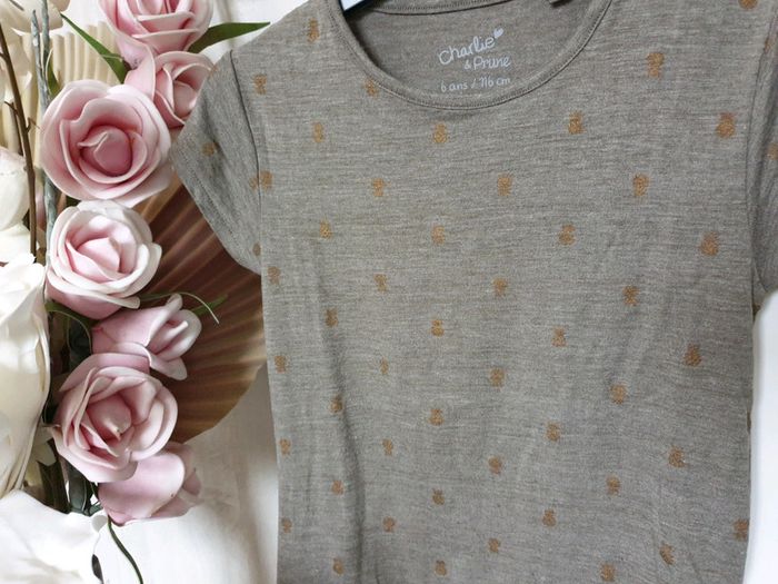 T-shirt imprimé ananas - photo numéro 2