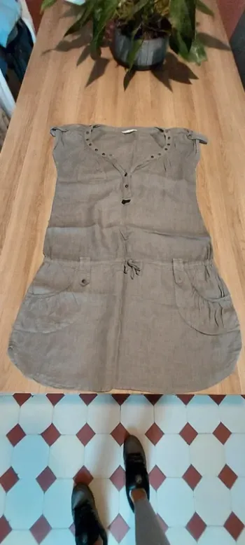 Robe en lin T.36 - Promod
