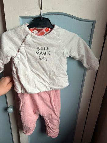 Ensemble réversible grain de blé, 6 mois