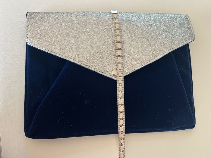 Pochette soirée bleu marine et paillettes Ipad tablette etc… - photo numéro 4