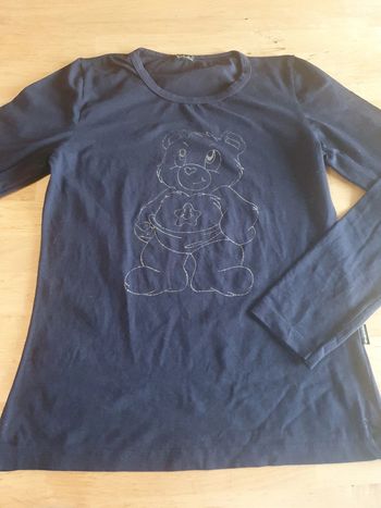 t shirt manches longues marine 14 ans