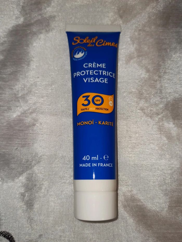 Crème protectrice visage SPF30  Monoï Karité - Soleil des Cimes