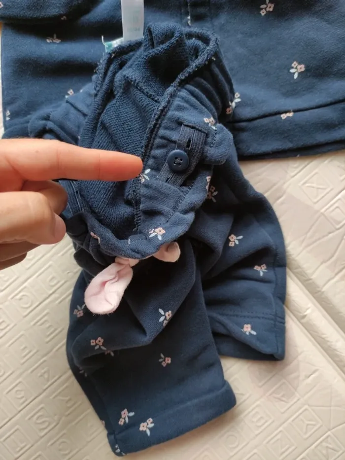 Petit ensemble jogging et veste Obaibi fille 6 mois - photo numéro 4