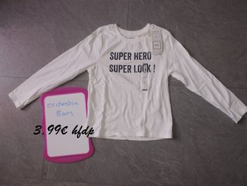 tee shirt orchestra taille 8 ans