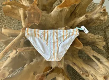 Bas de maillot de bain Roxy rayure blanc