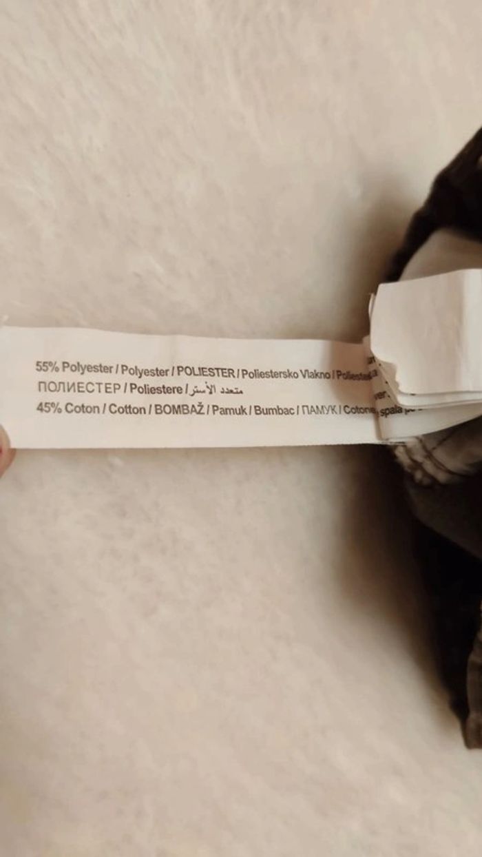 Pantalon velours côtelé marron T. 6 mois Tape À L'Oeil 💮 55% Polyester 45% Coton - photo numéro 12