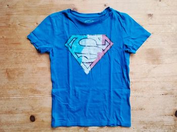 Tee-Shirt Superman Bleu - Zara Boys x DC Comics - 5/6 ans - TBE