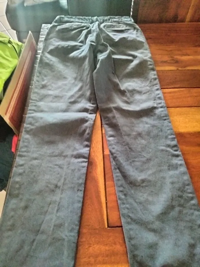Pantalon toile uni bleu en 36 la halle - photo numéro 3