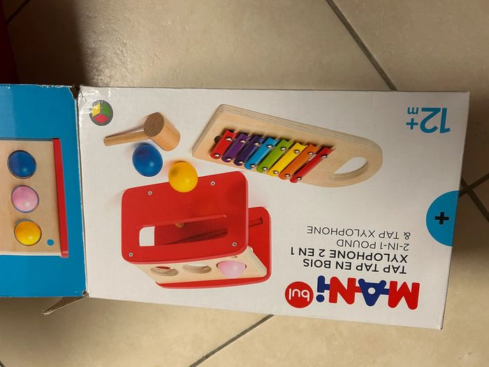 Tap tap xylophone 2 en 1 en bois Manibul Oxybul - photo numéro 3