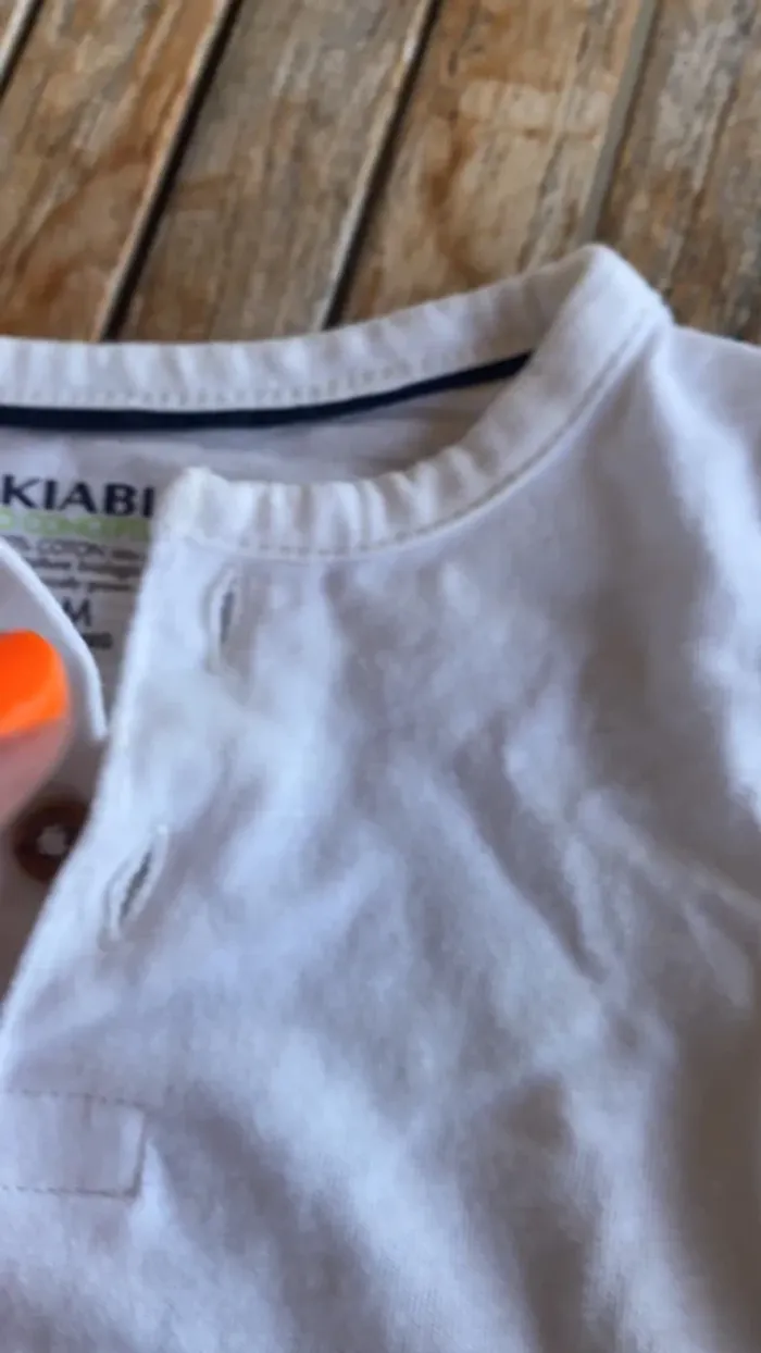 Lot pantalon + t-shirt + polo Kiabi bébé garçon - 1 mois - photo numéro 12