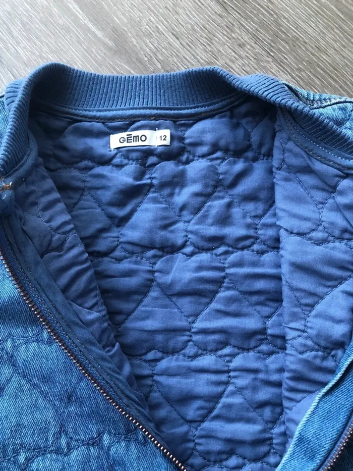 Blouson en jeans Gemo taille 12 ans excellent état - photo numéro 4